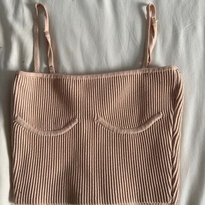 BABATON BABY PINK CROPPED TOP